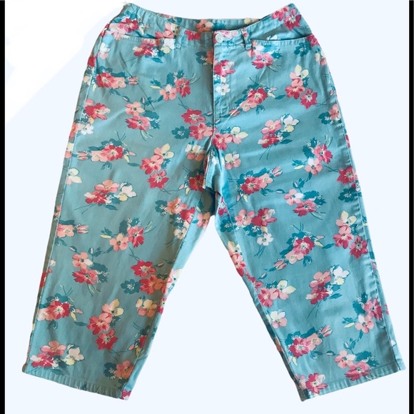 Crazy Horse/Liz Claiborne Petite Capris Sz 4 - Picture 5 of 7